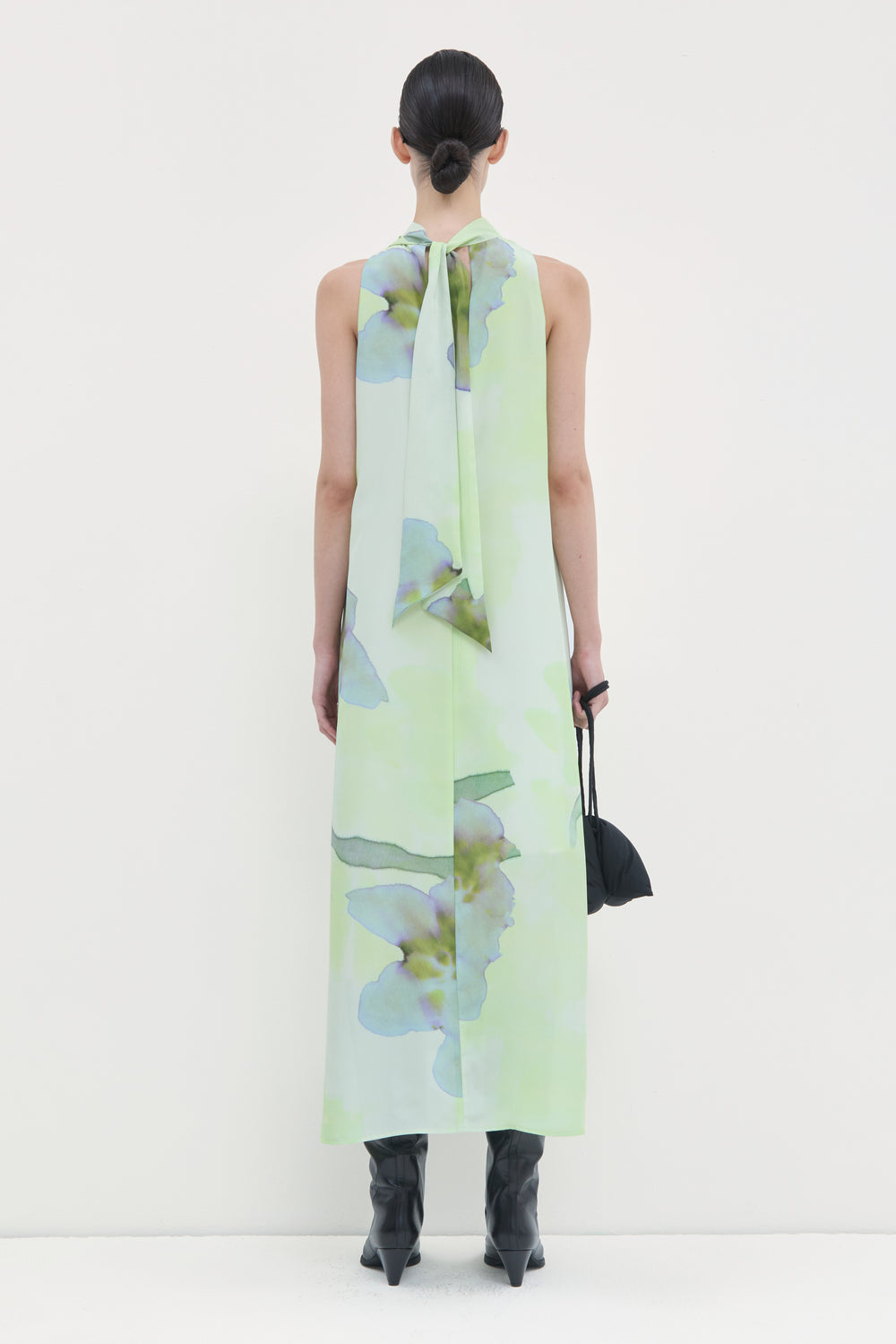 Delena Printed Silk Dress