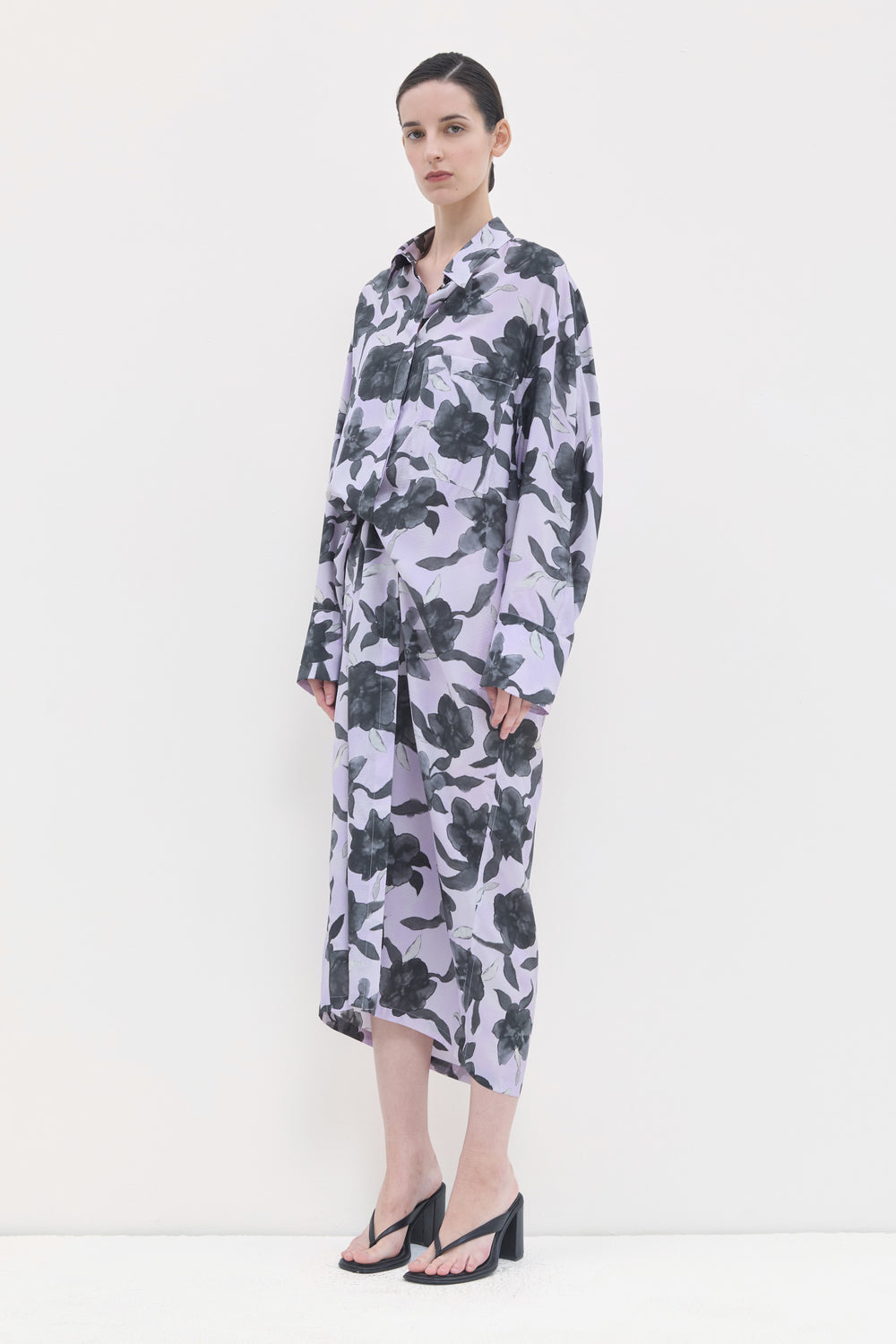 Diola Printed Shirt Dress