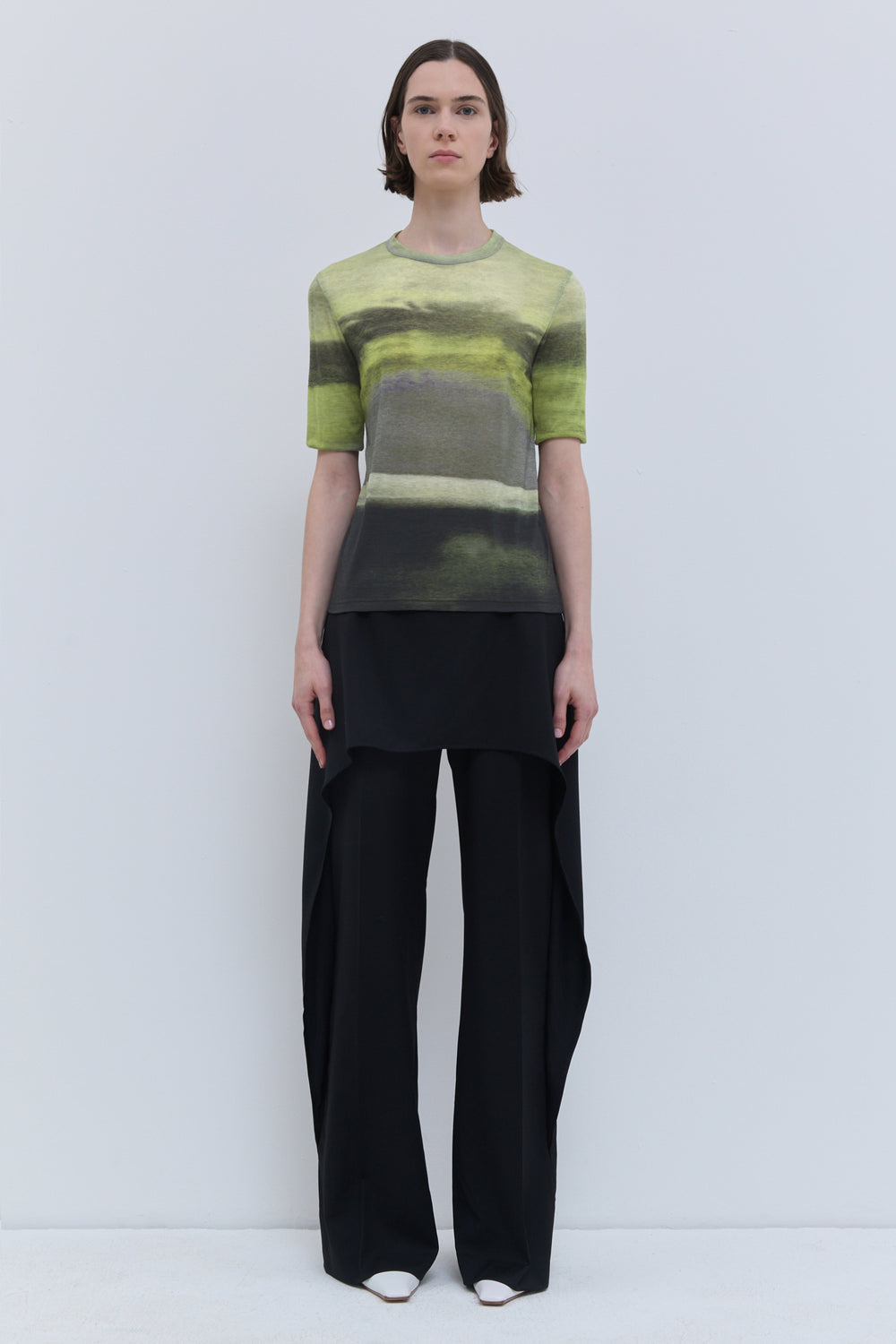 Tampi Short-Sleeve Wool Top